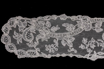 Lot 348 - Three pairs of bobbin lace lappets, 18th...