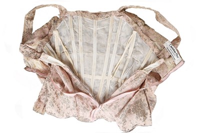 Lot 15 - A Christian Dior London pink and gold brocade...