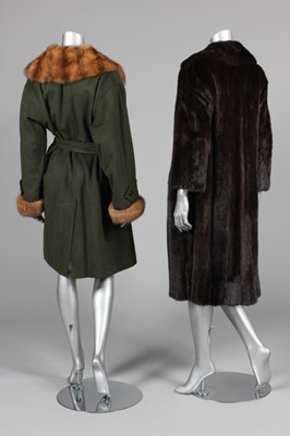 Lot 97 - A Hector Hunter dark chocolate-brown mink coat,...