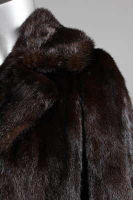 Lot 97 - A Hector Hunter dark chocolate-brown mink coat,...