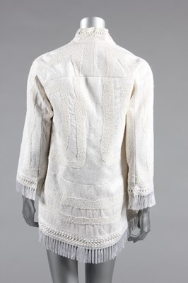 Lot 187 - A Ralph Rucci couture embroidered white jacket,...