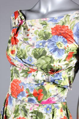 Lot 47 - Two Ceil Chapman floral printed cotton dresses,...