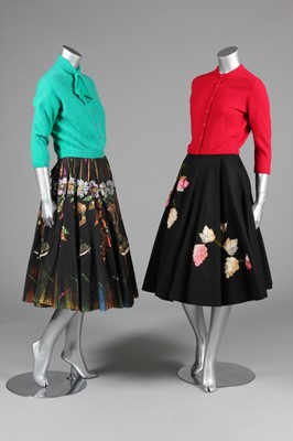 Lot 50 - Three circle skirts, 1950s, including Mexican...