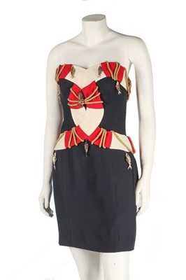 Lot 223 - A Moschino novelty nautical dress of navy...