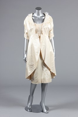 Lot 66 - A Turzel of Miami Beach ivory satin and...