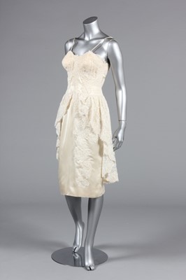 Lot 66 - A Turzel of Miami Beach ivory satin and...
