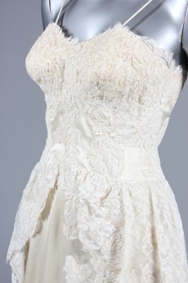 Lot 66 - A Turzel of Miami Beach ivory satin and...