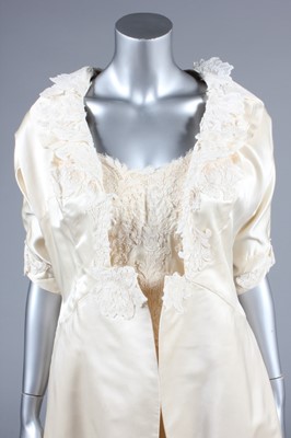 Lot 66 - A Turzel of Miami Beach ivory satin and...