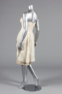 Lot 66 - A Turzel of Miami Beach ivory satin and...