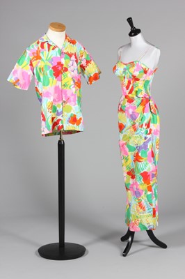 Lot 71 - A Stan Hicks printed cotton Hawaiian wedding...
