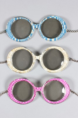 Lot 22 - Six pairs of JE-DOL 1960s novelty sunglasses,...