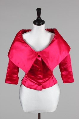 Lot 94 - A Christian Dior New York fuchsia satin...