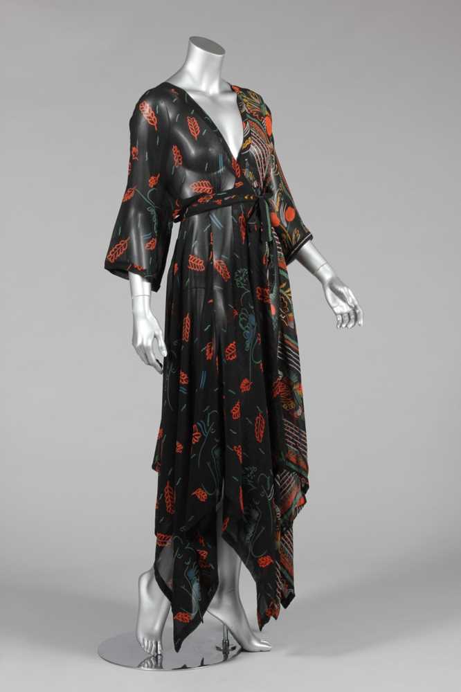 Lot 117 - An Ossie Clark/Celia Birtwell printed chiffon...