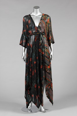 Lot 117 - An Ossie Clark/Celia Birtwell printed chiffon...