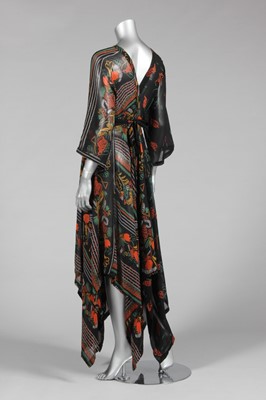 Lot 117 - An Ossie Clark/Celia Birtwell printed chiffon...