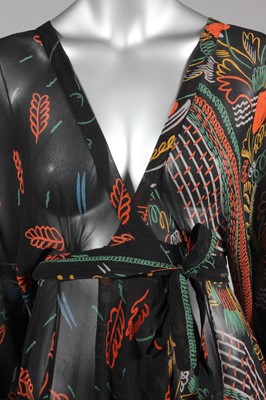 Lot 117 - An Ossie Clark/Celia Birtwell printed chiffon...