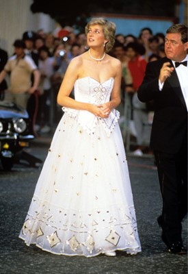Lot 190 - ;Princess Diana's Bakst-inspired Emanuel ball...