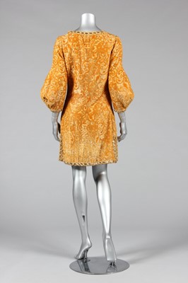 Lot 99 - A Chanel couture golden cut-velvet shorts...