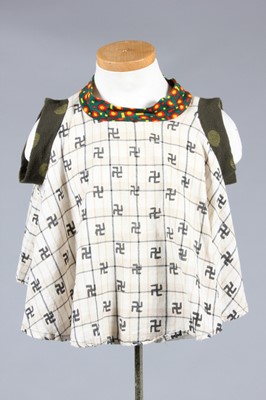 Lot 136 - A rare Leigh Bowery swastika cropped smock-top,...