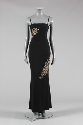 Lot 150 - An Alexander McQueen for Givenchy black crêpe...