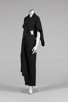 Lot 372 - A Yohji Yamamoto black crpe de chine dress,...