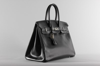 Lot 16 - An Hermès black box calf leather Birkin, 1999,...