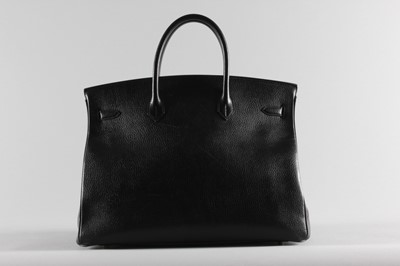 Lot 9 - An Hermès black togo leather Birkin bag, 1996,...