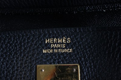 Lot 18 - An Hermès black toga leather Birkin, 2000,...