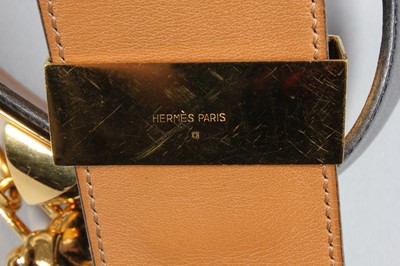 Lot 1 - An Hermès black leather collier de chien belt,...