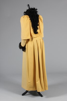 Lot 47 - A Redfern primrose-yellow melton wool coat,...
