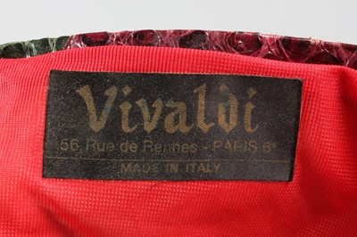 Lot 118 - A pair of 'Vivaldi' 'glam-rock' snakeskin...