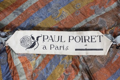 Lot 58 - A Paul Poiret 'Patineur' brocaded satin...