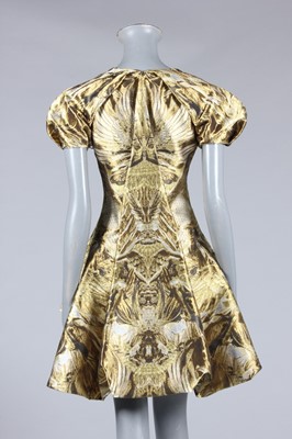 Lot 177 - An Alexander McQueen gold and silver brocaded...