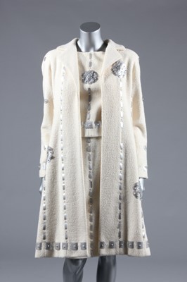 Lot 168 - A Chanel cream wool ensemble, circa 2000,...