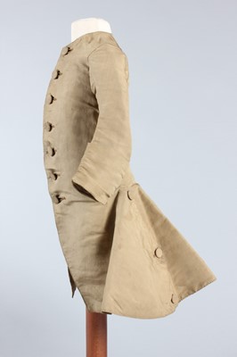 Lot 38 - A rare snuff-brown silk boy's coat, circa 1770,...