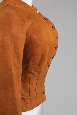 Lot 44 - A rare chamois leather lady's riding jacket or...