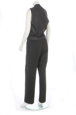 Lot 236 - Karl Lagerfeld's bespoke black wool formal...