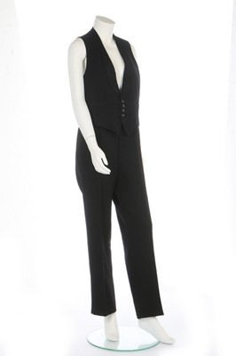 Lot 236 - Karl Lagerfeld's bespoke black wool formal...