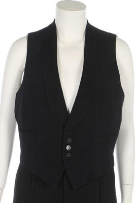 Lot 236 - Karl Lagerfeld's bespoke black wool formal...