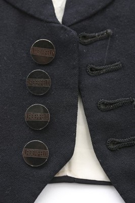 Lot 236 - Karl Lagerfeld's bespoke black wool formal...