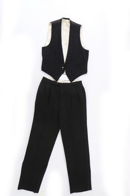 Lot 236 - Karl Lagerfeld's bespoke black wool formal...