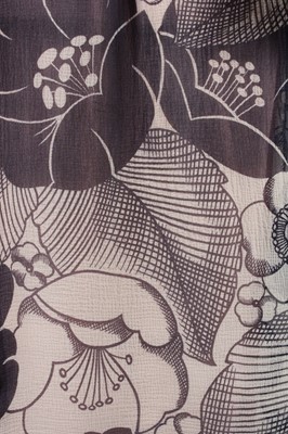 Lot 55 - A rare Paul Poiret printed chiffon afternoon...