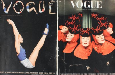 Lot 36 - British Vogue 1939-40, 1939 comprising: Jan 11,...