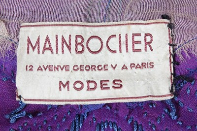 Lot 66 - A Mainbocher Modes labelled purple...
