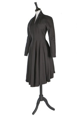 Lot 270 - A John Galliano black wool gabardine dress,...