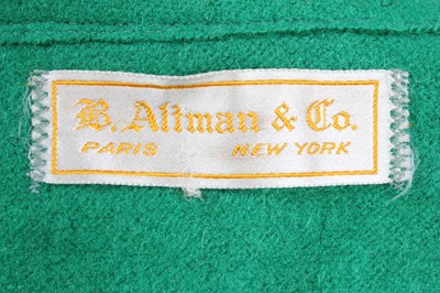 Lot 71 - A B. Altman & Co brushed knitted green wool...