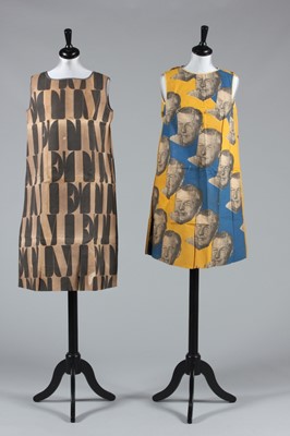 Lot 113 - Three paper dresses, American, 1960s,...