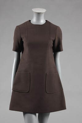 Lot 104 - A Marc Bohan for Dior couture brown wool...