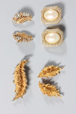 Lot 68 - A large group of earrings, 1950s to modern,...