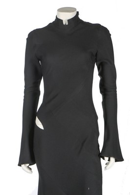 Lot 284 - A rare John Galliano black moss-crêpe 'Vicar'...